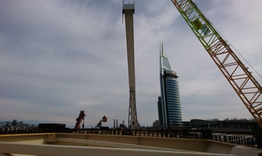 Evaluación estructural en obra civil Obra civil Viaducto Puerto Montevideo