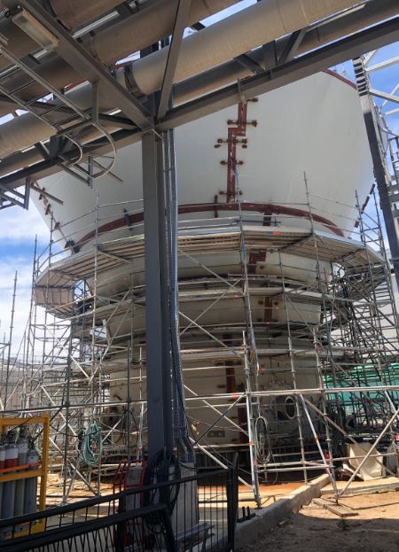 Torre HD - Métodos NDT Ensayos NDT en Torre HD - Montes del Plata